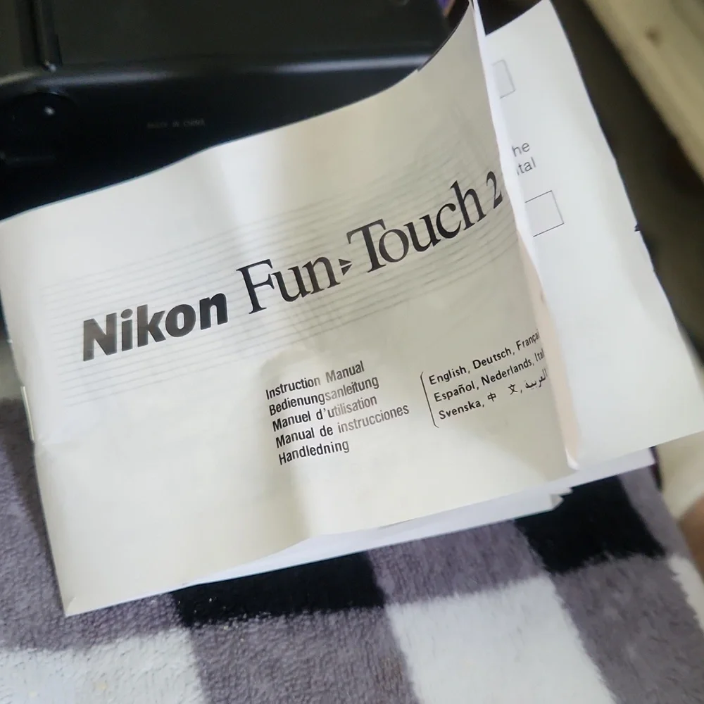 Nikon Fun Touch 2 Black Camera with Red Accents